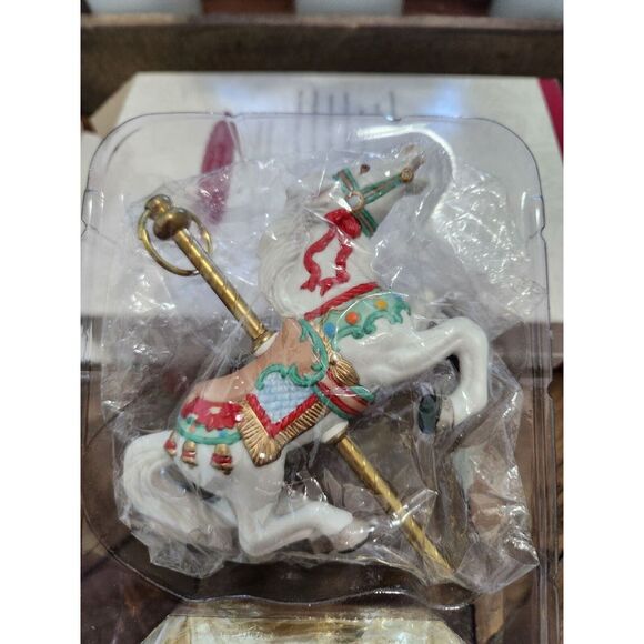Hallmark Keepsake Ornament 1993 Tobin Fraley Carousel Horse with Display Stand - Picture 3 of 4